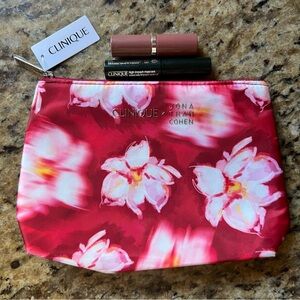 Clinique x Jonathan Cohen Cosmetic Bag and Makeup